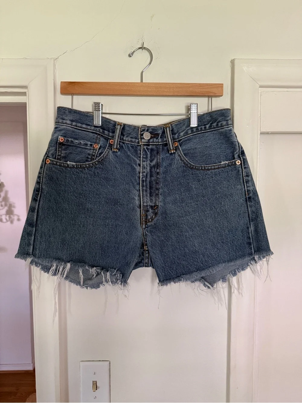 Vintage Levi cutoff denim shorts